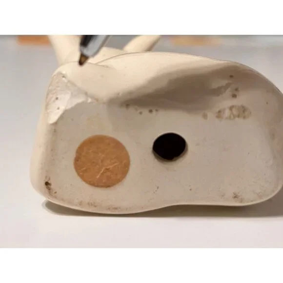 Vintage Ceramic Sweet Deer Salt & Pepper Anthropormoprhic Eyelashes MCM - Picture 6 of 6